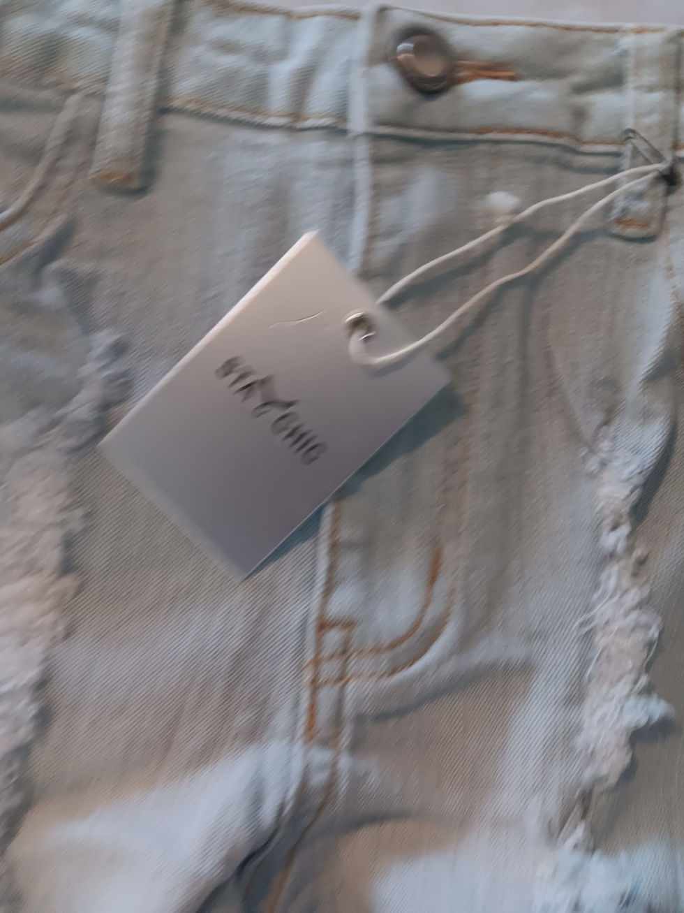 Thumbnail: *Denim Side Tie Shorts