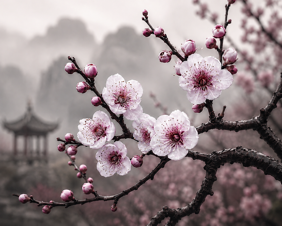 Chinese plum blossom is a symbol for Ving Tsun
