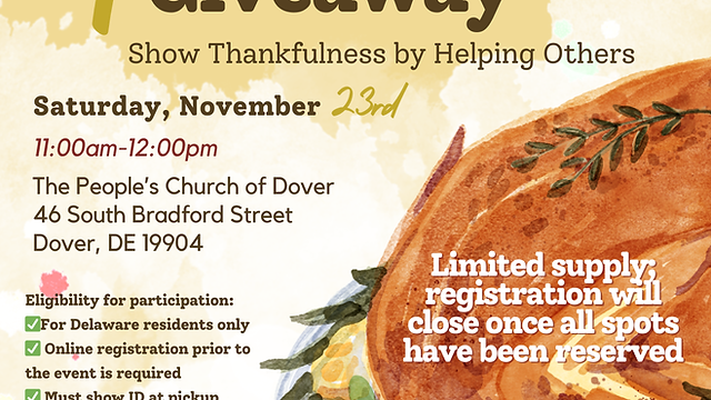 Thanksgiving Turkey Giveaway | Cdcdp