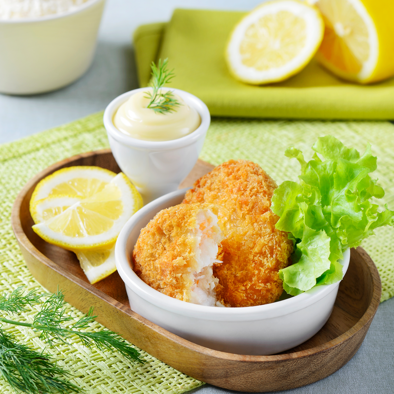 ทอดมันกุ้ง แพ็ค 10 ชิ้น