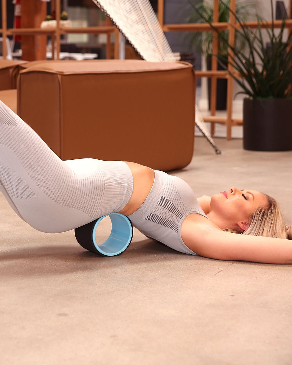 Thumbnail: 6 INCH Yoga Wheel Yoga Back Yoga Roller Back Wheel for Back Pain and Stretching