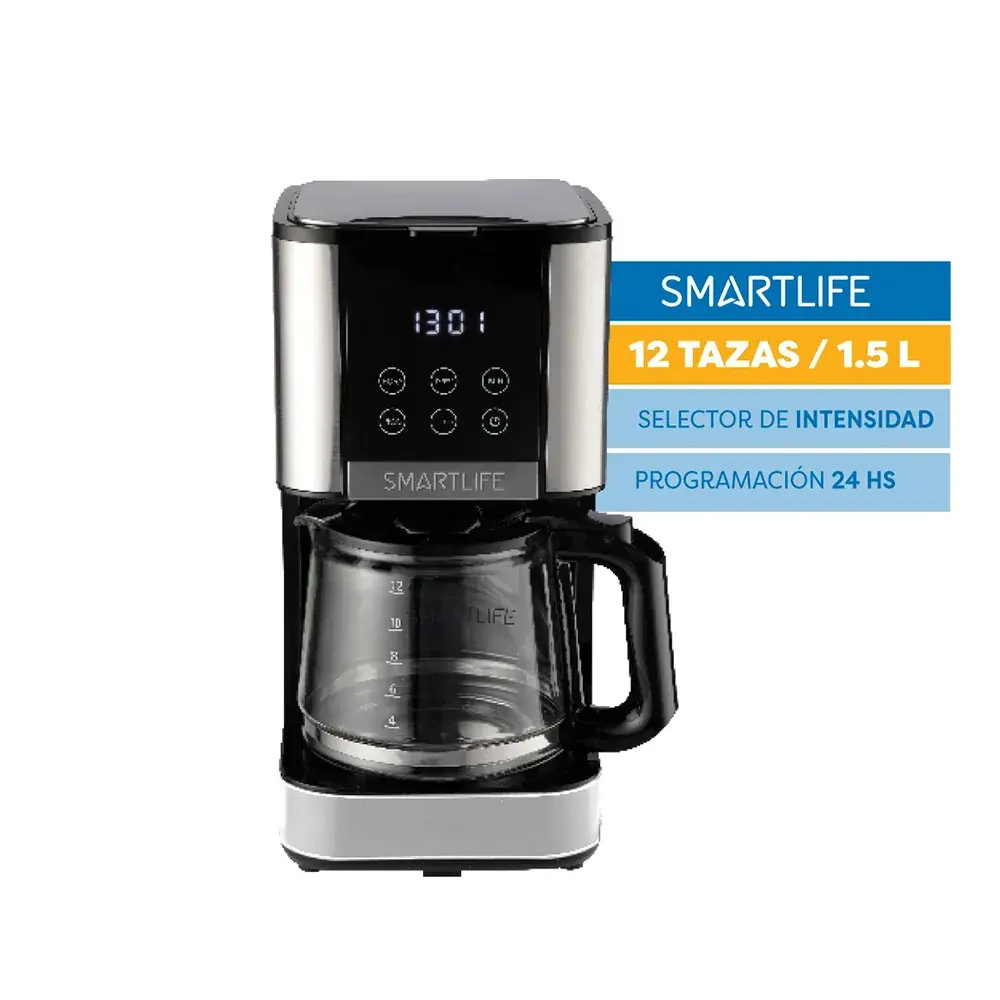 Cafetera de filtro Smartlife digital SL-CMD1520