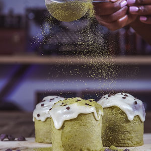 Matcha Nutella Cinnamon Roll