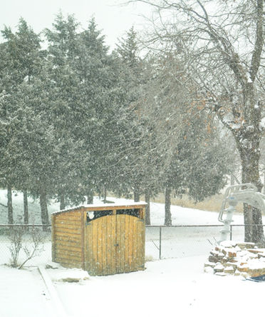 21 days... Now What?  And our first Snow at The Rock House.