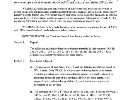 City of Jefferson Opens ATV/UTV Routes