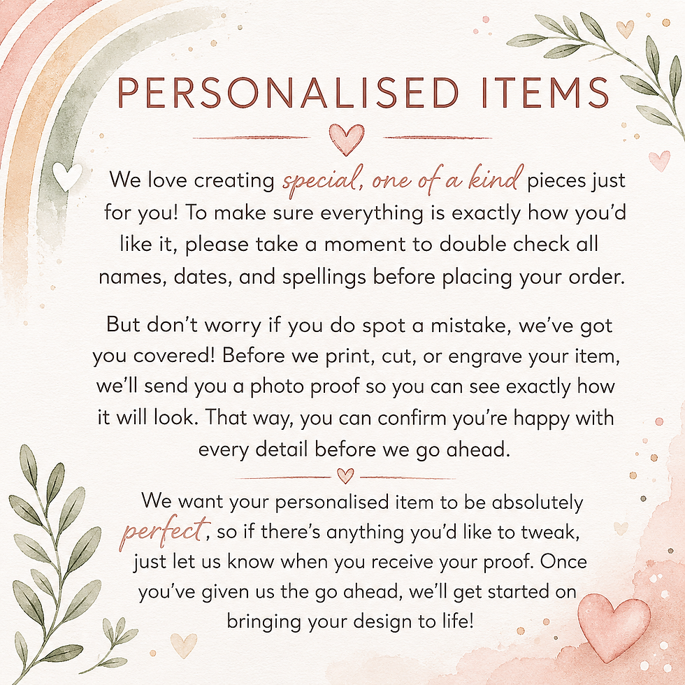 Thumbnail: Personalised Rainbow Birth Stats Print | New Baby Gift & Nursery Decor