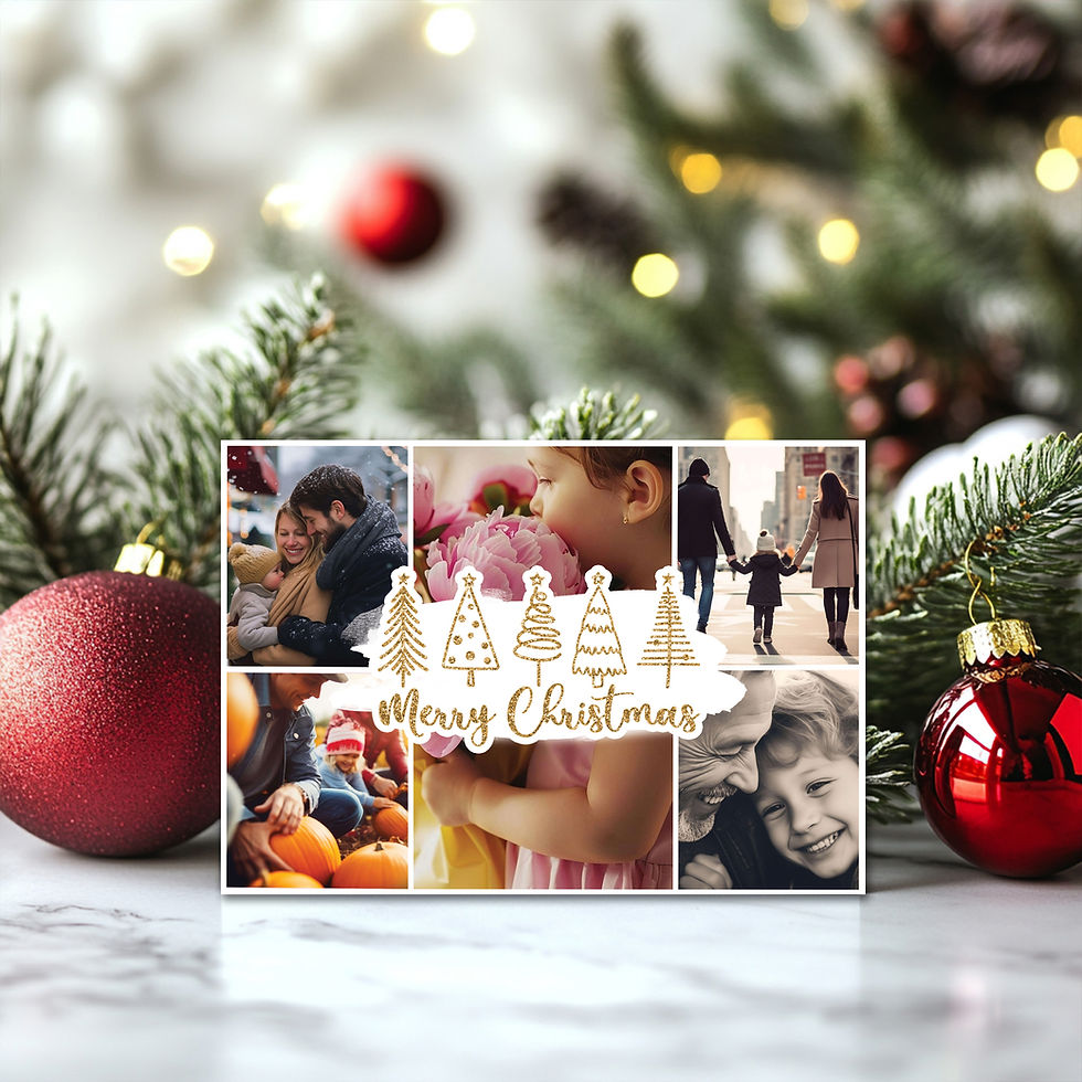 Thumbnail: Personalised Christmas Card - Design 2