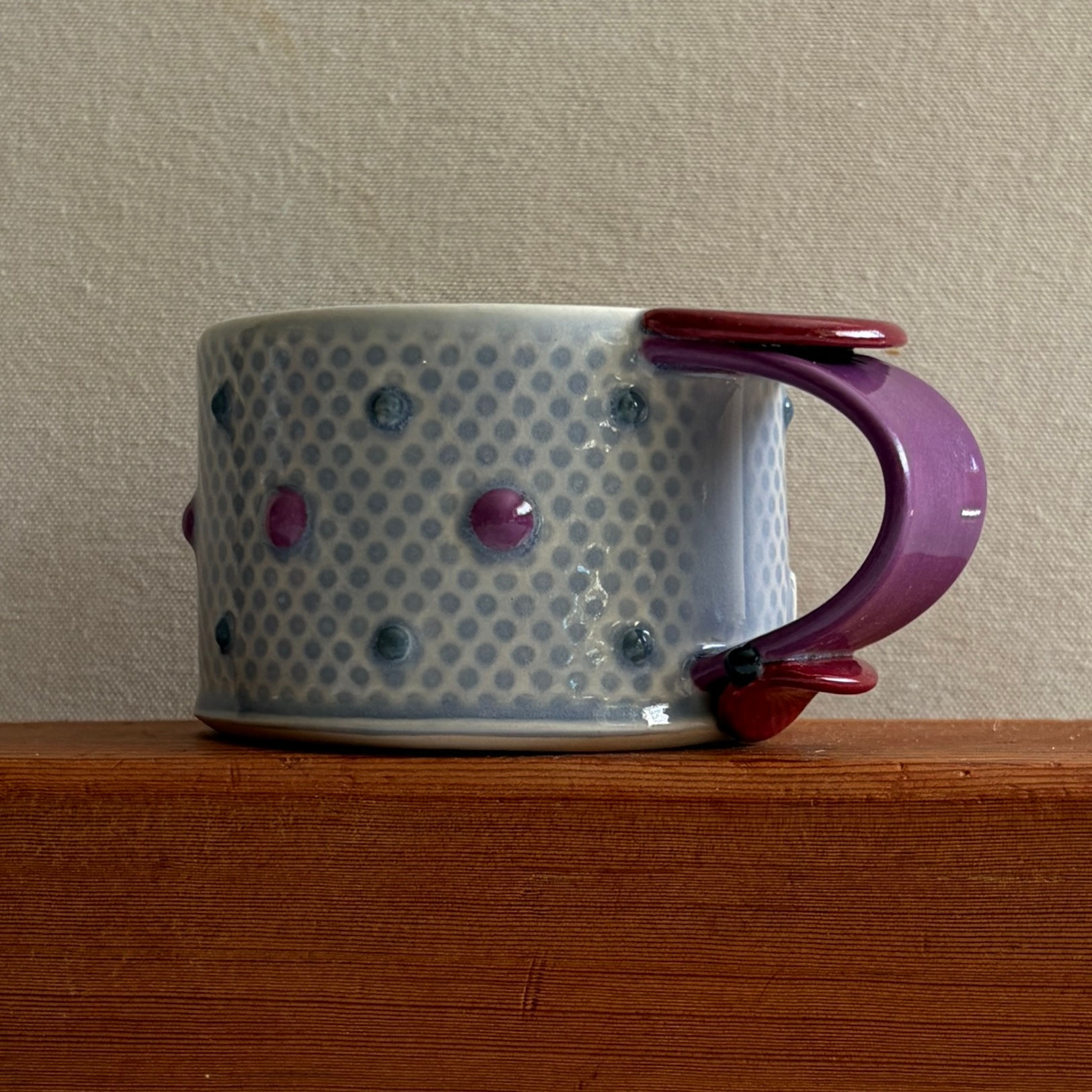 Small Cylinder Mug, Lilac/Multi
