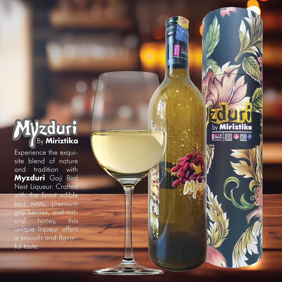 Premium Malaysian Bird's Nest Cocktail Liqueur by Myzduri