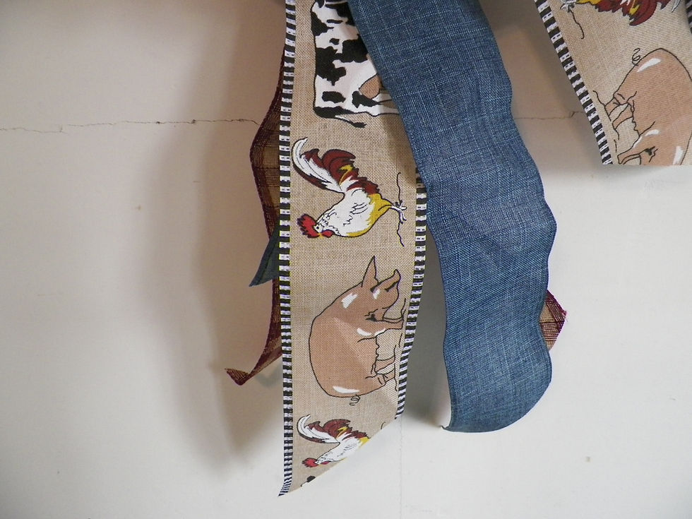 Thumbnail: Funny Farm country denim wreath