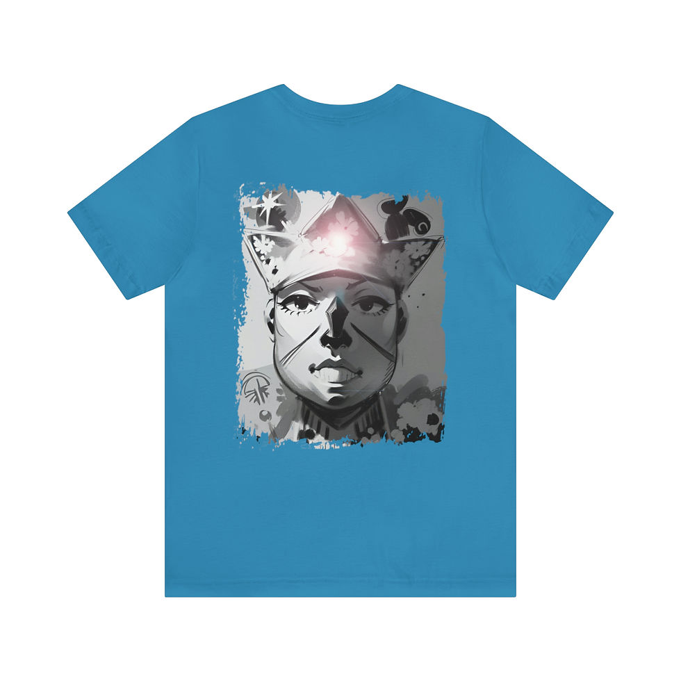 Thumbnail: Unisex Jersey Short Sleeve Obatala Anime Style Dark Colors