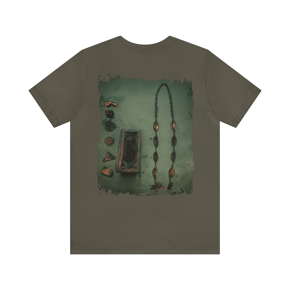 Thumbnail: Unisex Jersey Short Sleeve Awo ni Orunmila Opele 2 Dark Colors