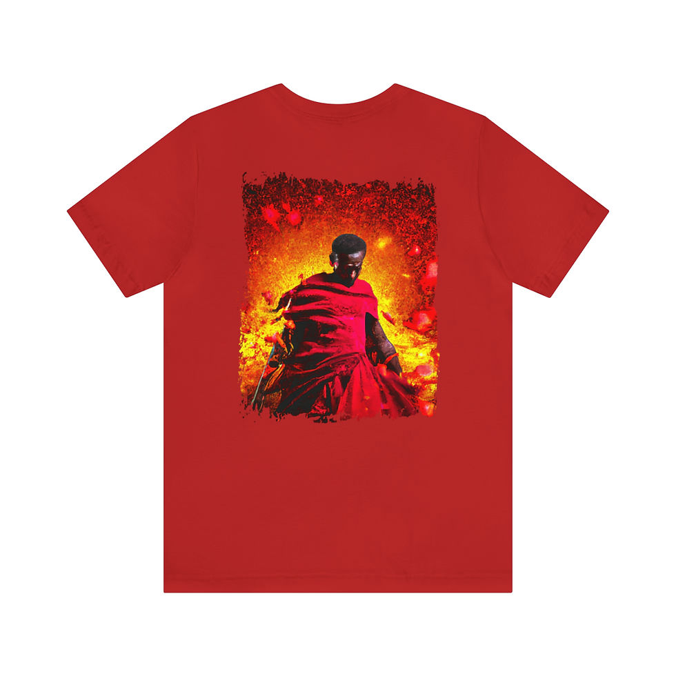 Thumbnail: Unisex Jersey Short Sleeve Shango Realistic 2 Dark Colors