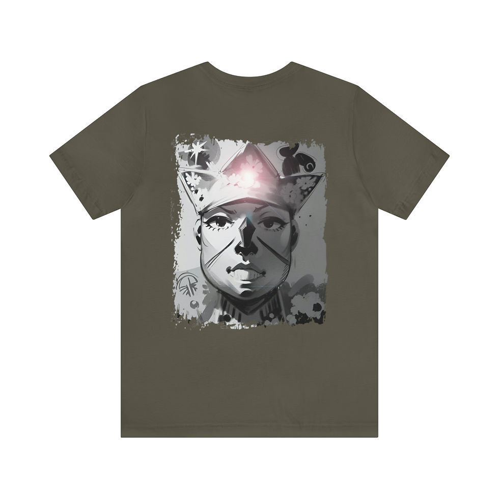 Thumbnail: Unisex Jersey Short Sleeve Obatala Anime Style Dark Colors