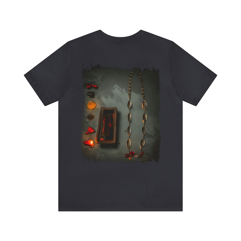 Thumbnail: Unisex Jersey Short Sleeve Awo ni Orunmila Opele 1 Dark Colors