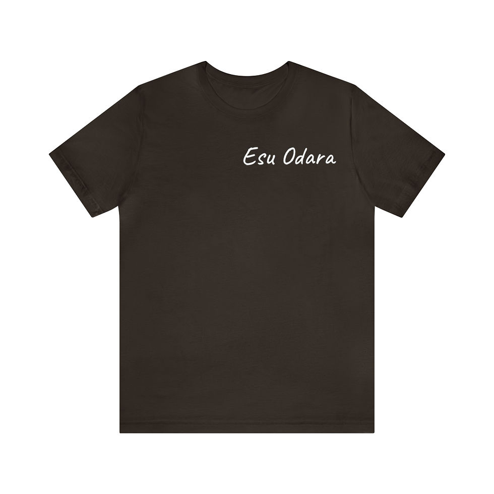 Thumbnail: Unisex Jersey Short Sleeve Esu Odara Original Dark Colors