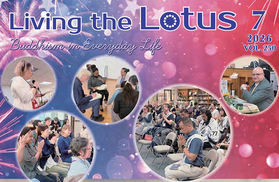 LIVING THE LOTUS-JULY 2026: "I'm Glad To See You"
