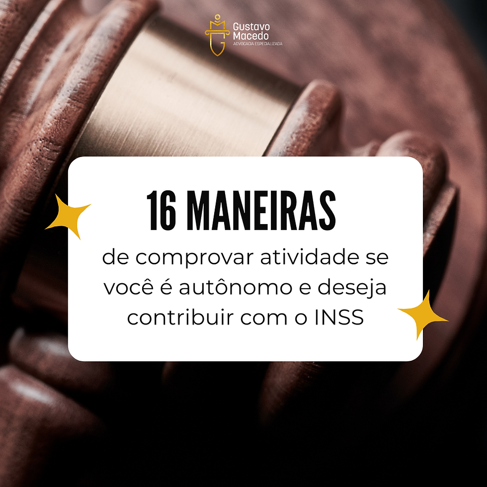 16 maneiras de comprovar atividade para o INSS, se você é autônomo