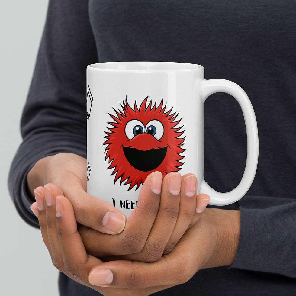 Thumbnail: Mr Sprinkles Woe Is Me White glossy mug