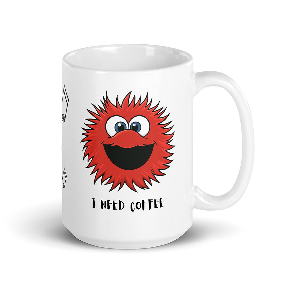 Thumbnail: Mr Sprinkles Woe Is Me White glossy mug