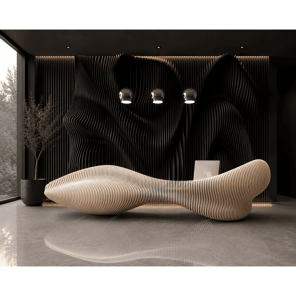 Architectural standing desk for office and commercial interiors
