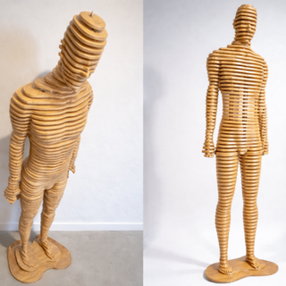 Parametric sculpture decoration - male wooden mannequin | Zorka