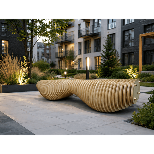 Modern Wooden Bench 