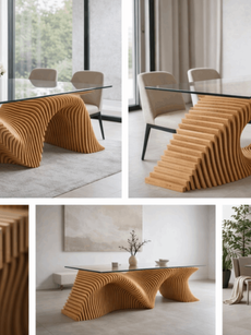 Wood Dinning Table as an Art Object: A New Aesthetic for Modern Interiors