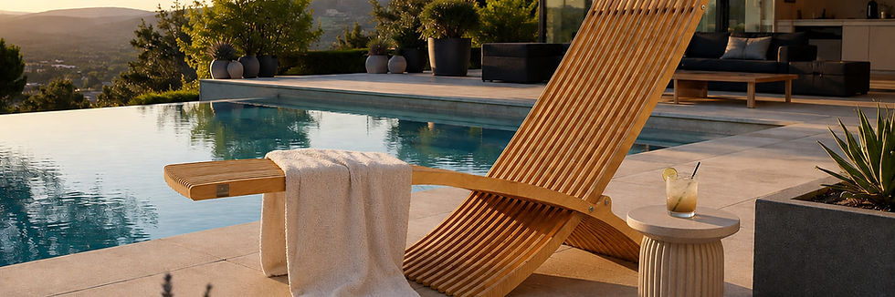 Modern lounge chair with parametric design