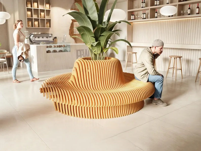 Modern Circular Bench Designer Bench for Commercial Spaces: When Art Meets Functionality