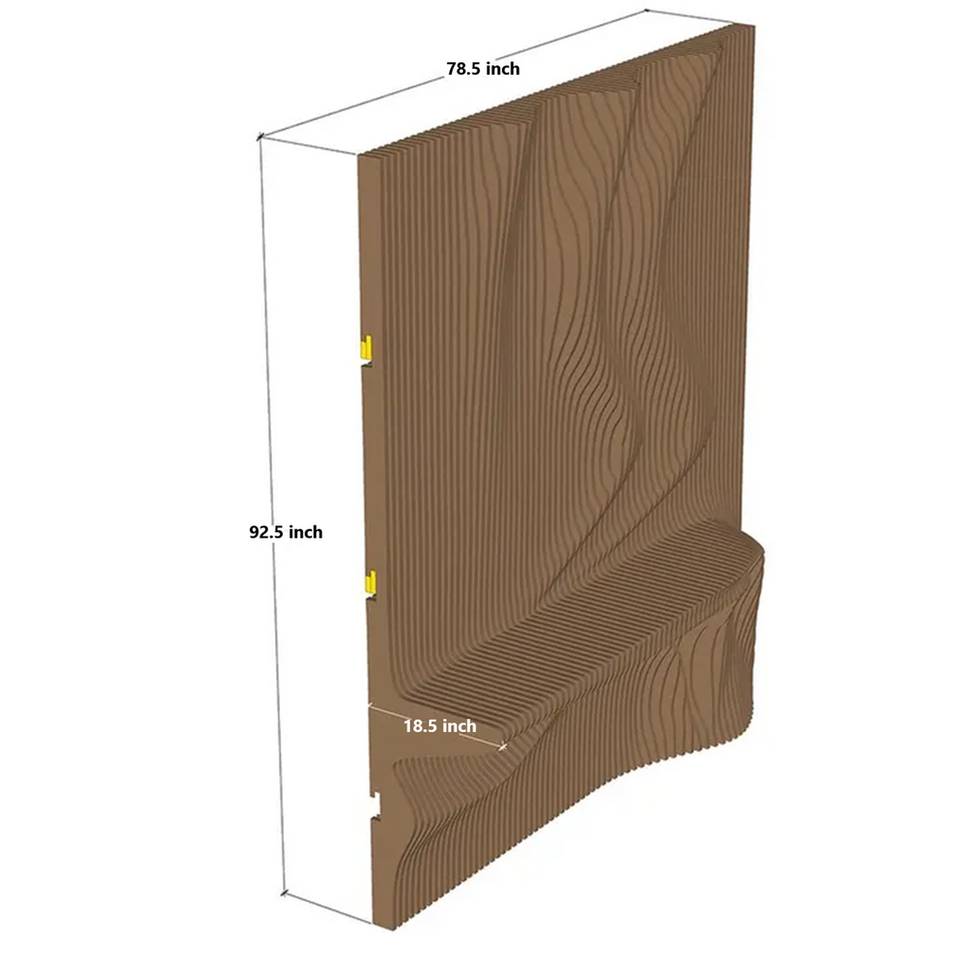 Parametric wall art with shelf