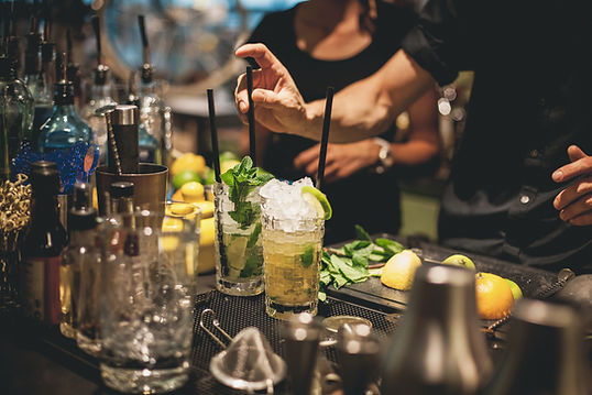 Bartender Preparing Cocktails