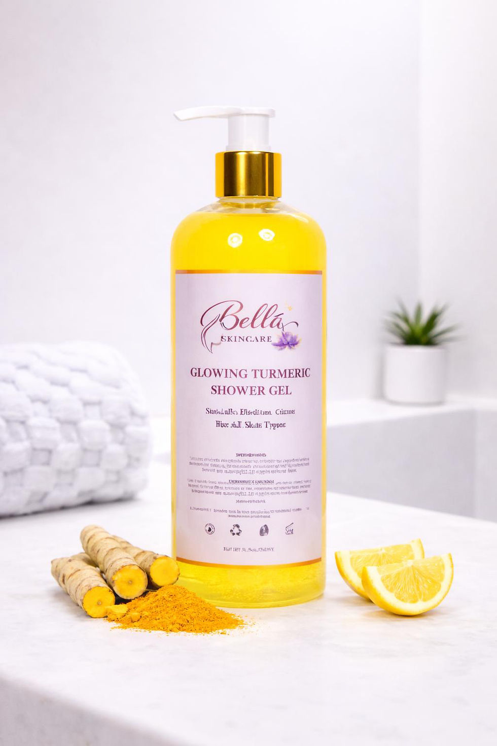Thumbnail: Bella Skincare Glowing Turmeric Shower Gel 500ml