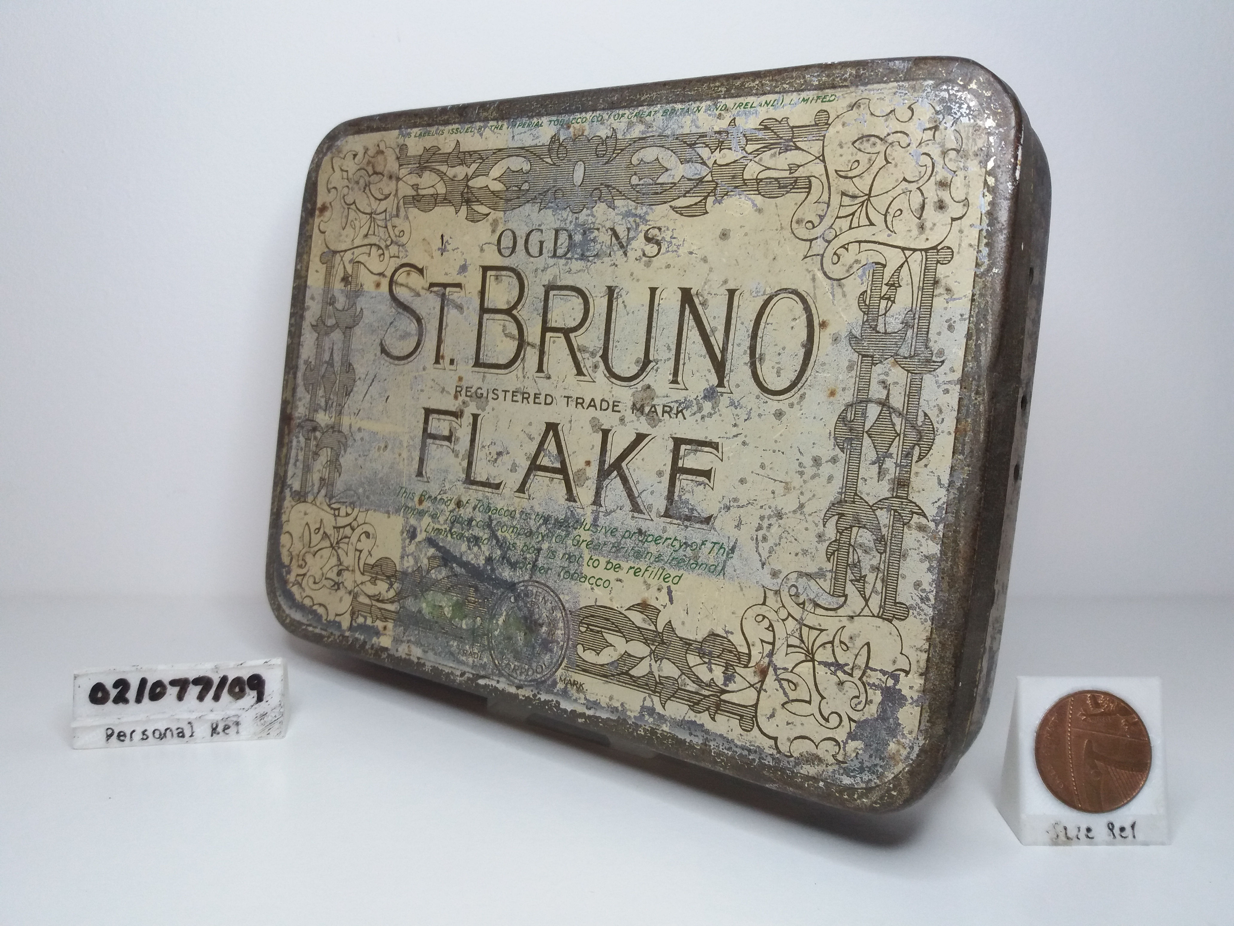 1920s Ogden's St Bruno Flake Tobacco Tin
