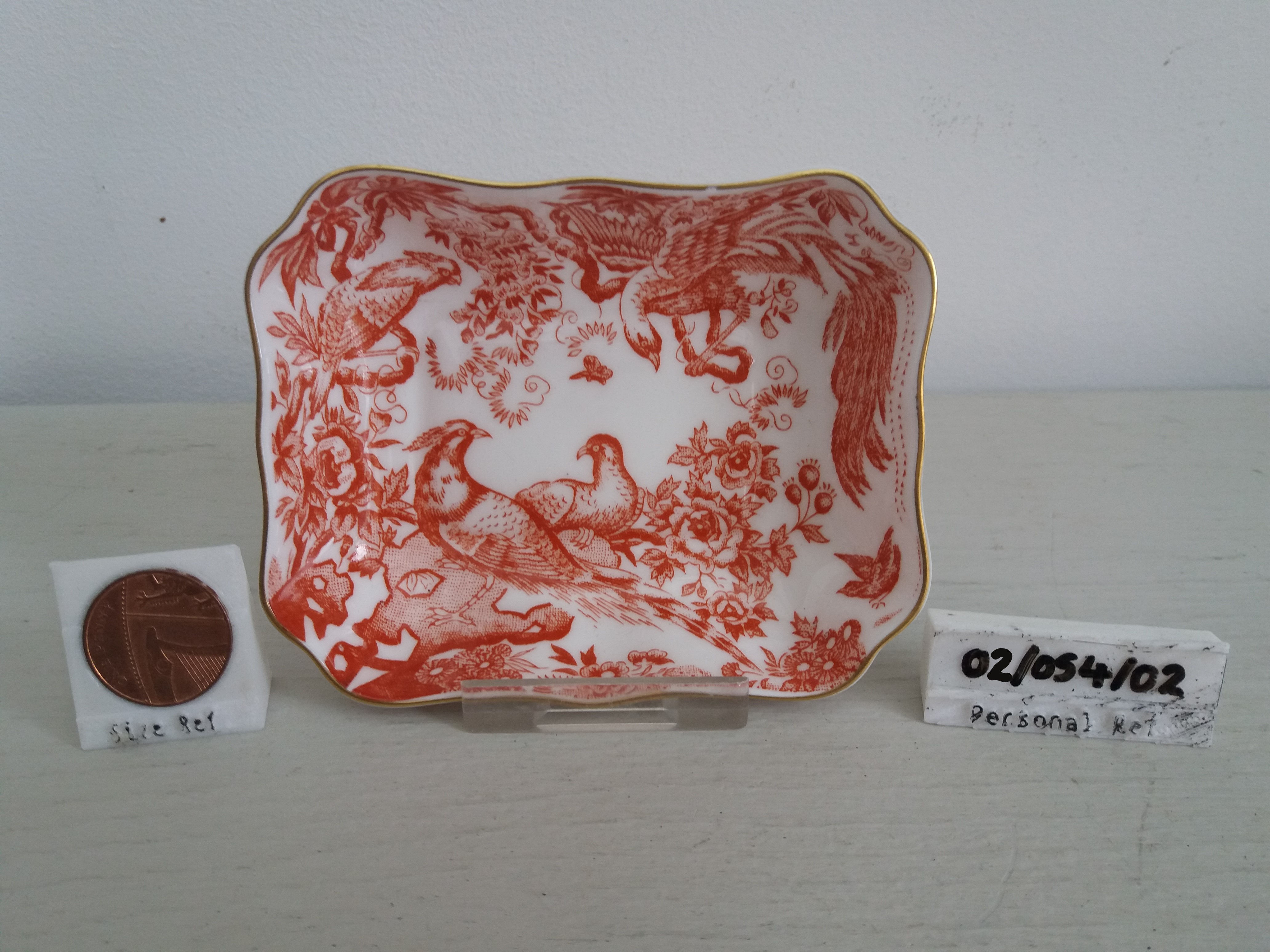 1979 Royal Crown Derby Red Aves A. 74 XLII Pin Tray