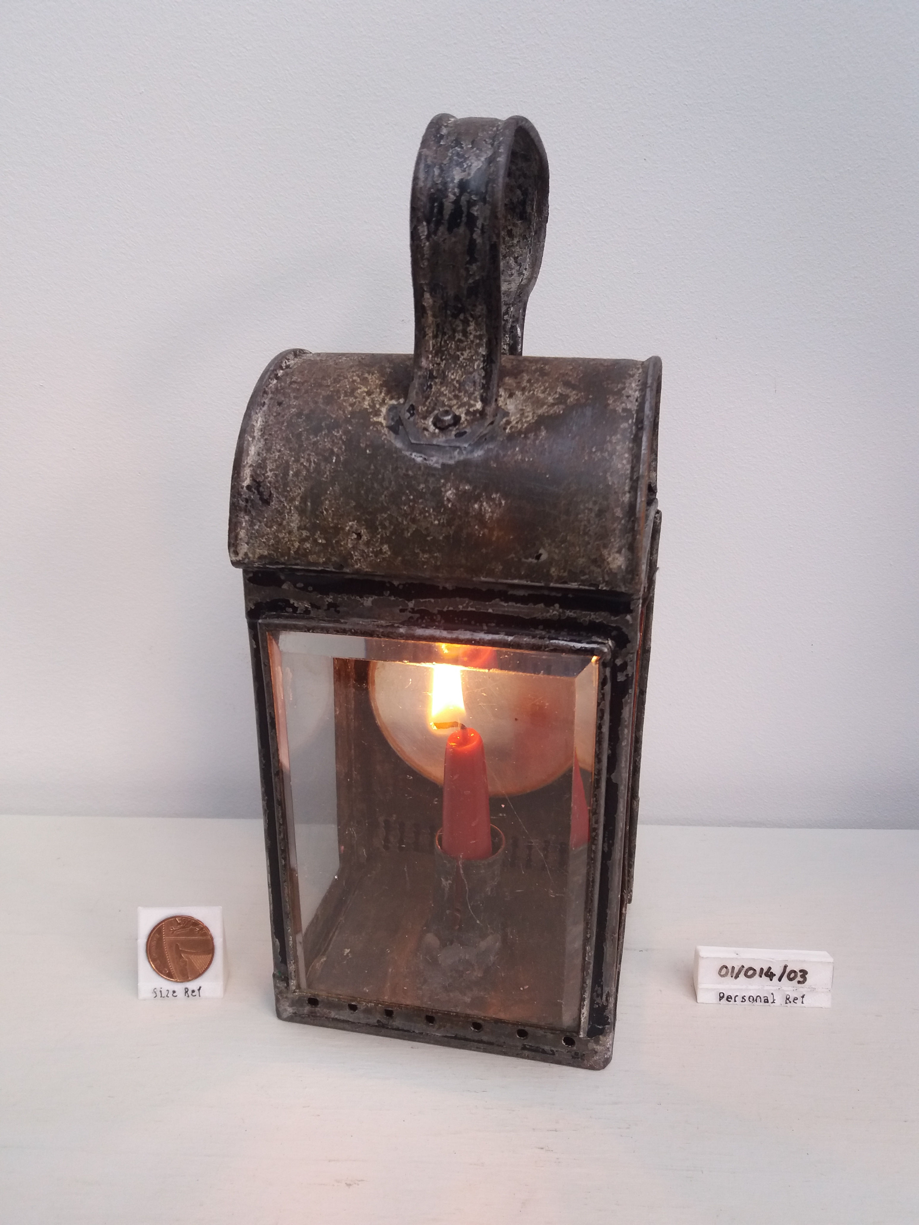 Vintage candle-lit coach lantern