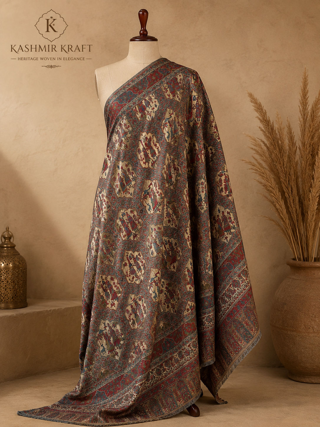 Pure Wool Kani Moonlight Weave Shawl – Timeless Heritage