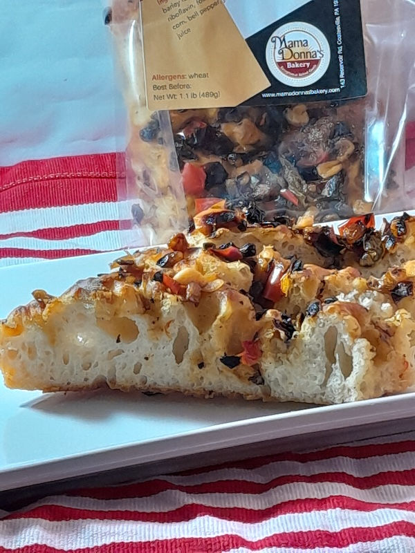 Slice of Mexican Street Corn Focaccia