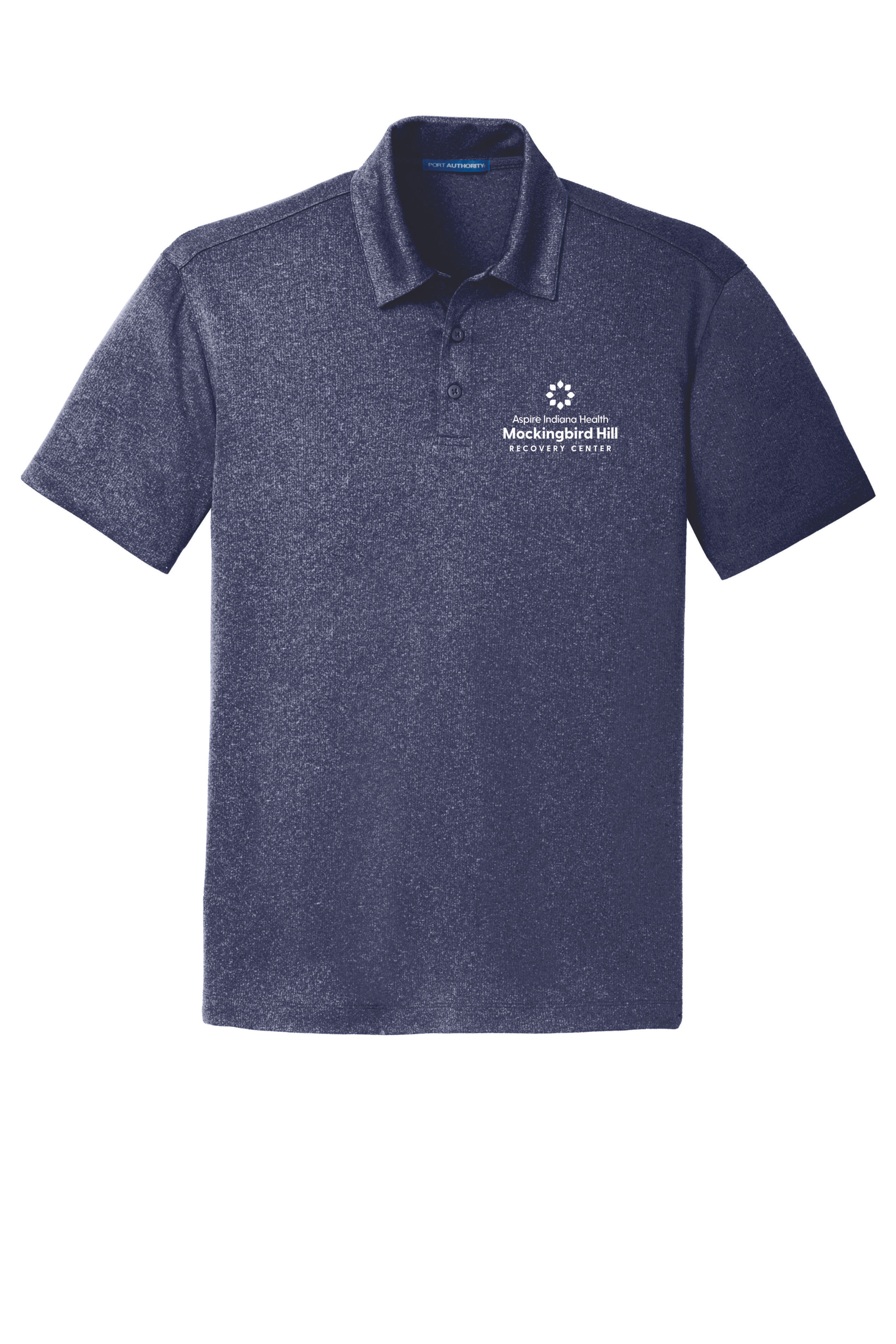 MBH Mens/Unisex Trace Heather Polo