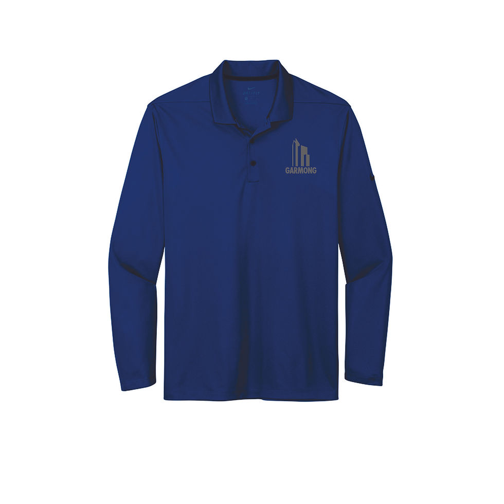 Thumbnail: Nike Adult Dri-FIT Micro Pique LONG SLEEVE Polo