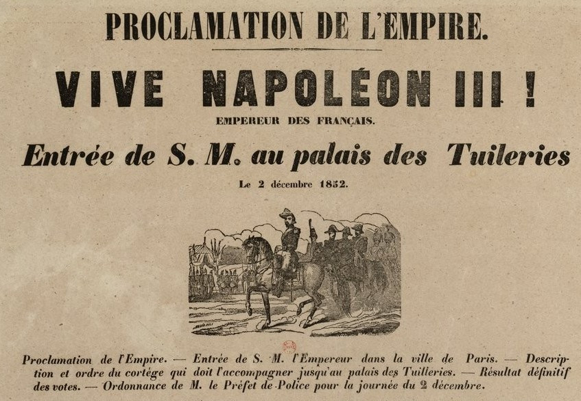 Proclamation of the Second Empire, via Bibliothèque nationale de France