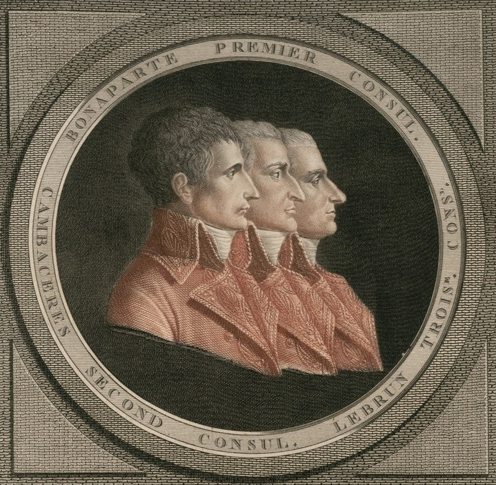 The Three Consuls: Bonaparte, Cambaceres, and Lebrun (National Library of France)
