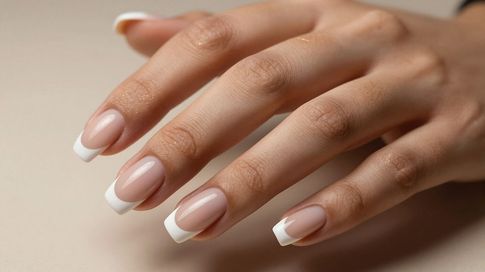 Gepflegte French Nails von Sophie’s Nails, Nagelstudio 1190 Wien.
