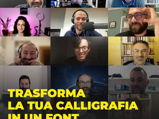 144: Trasforma la tua calligrafia in un font (LINK LIVE)