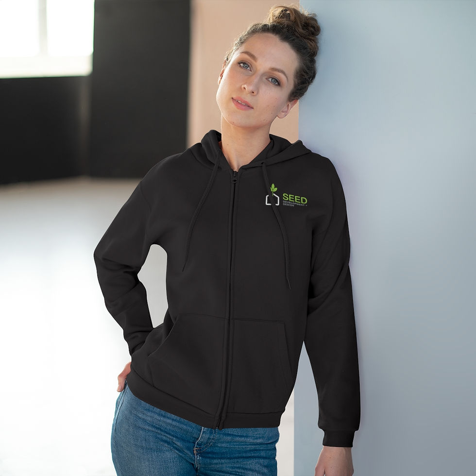Thumbnail: SEED Unisex Hooded Zip Sweatshirt