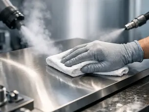 Limpieza de superficies metálicas sin solventes