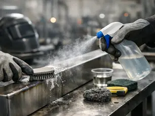 Guía de limpieza pos soldadura industrial