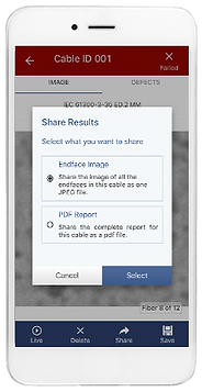 FI-3000 FiberInspector Pro Data Sharing