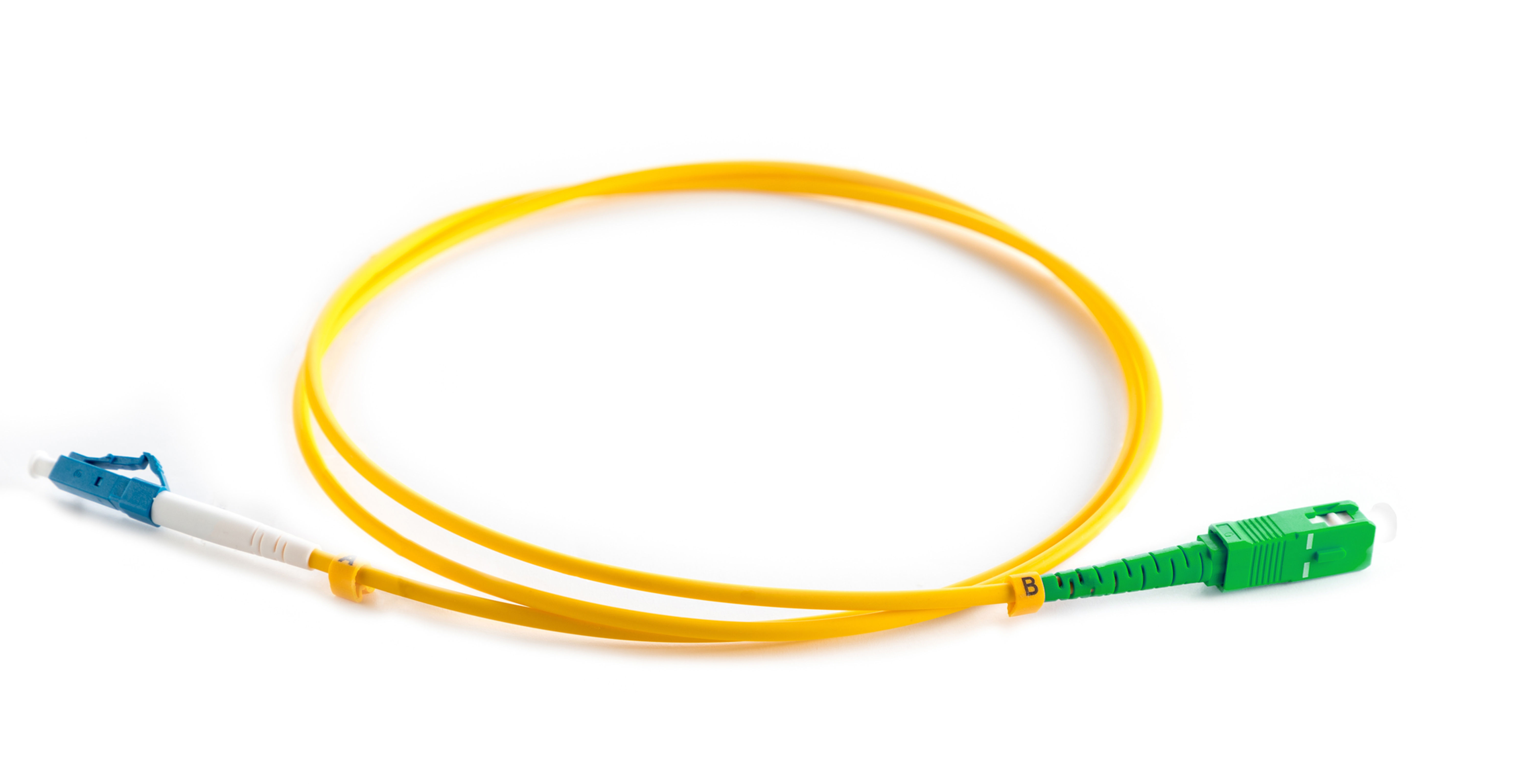 OS2 9/125 LC/UPC-SC/APC Simplex Fibre Optic Patchcord