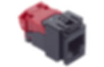Connection Module Cat6A EL, 1xRJ45/u, Snap-in, black - P/N 813518, 813519 / Matrix Global Networks
